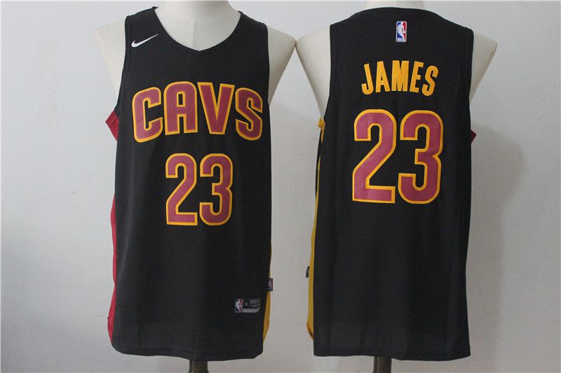 Men Cleveland Cavaliers #23 Lebron James Black NBA Jerseys